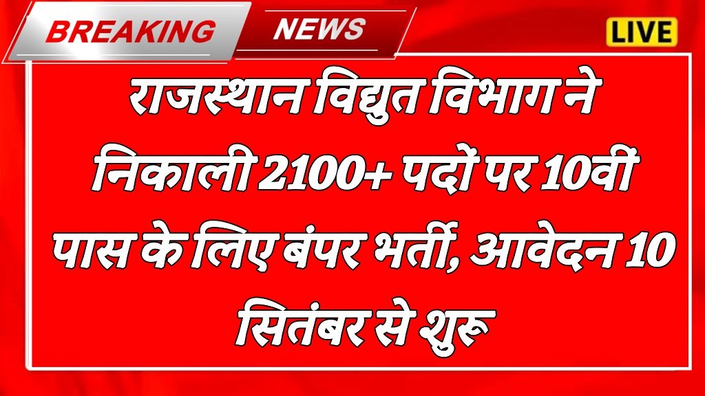 Rajasthan New Recruitment 2025